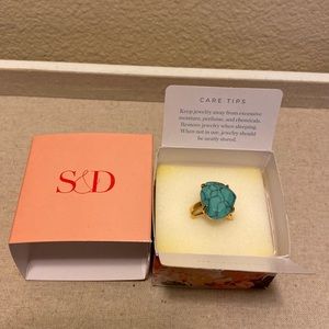 Modern Bohemian Stone Cocktail Ring